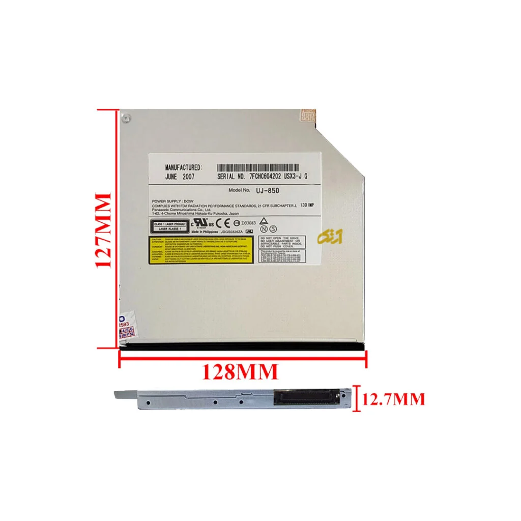 درایو لپ تاپ دی وی دی رایتر sata Slim 12.7mm یک سال گارانتی