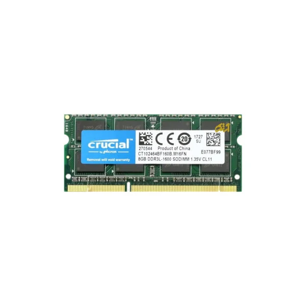 رم اورجینال لپ تاپ Crucial 8GB PC3L-12800S 1600MHz DDR3
