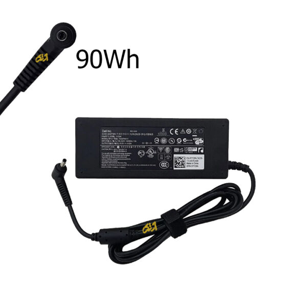 آداپتور شارژر اورجینال لپ تاپ دل شش ماه گارانتی 19.5Vولت 4.62 آمپر سرریز adaptor laptop DELL Small Plug