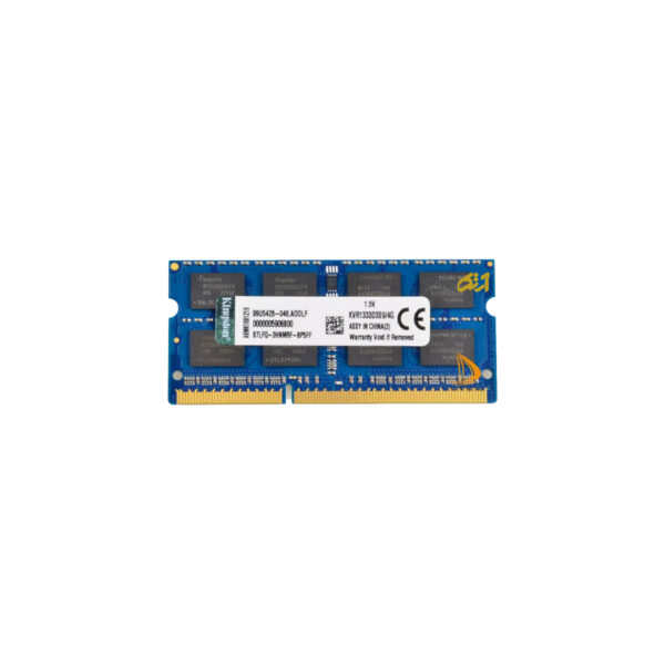 رم اورجینال لپ تاپ KINGSTON 4GB DDR3 1333mhz PC3-10600S