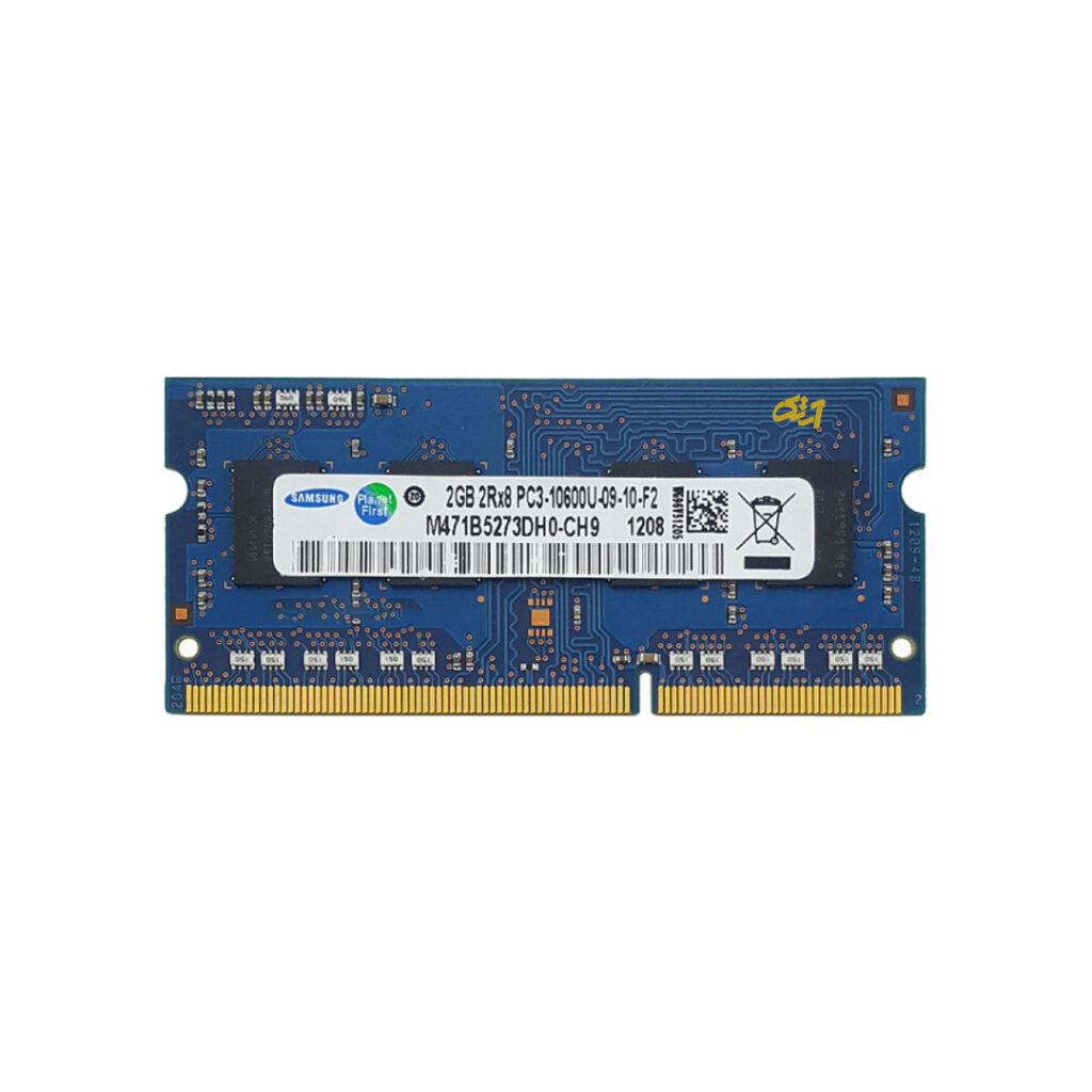 رم اورجینال لپ تاپ SAMSUNG 2GB PC3-10600S 1333MHz DDR3