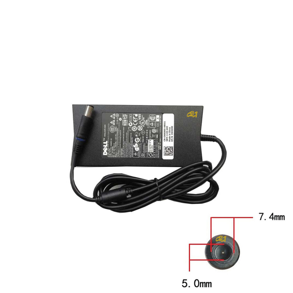 آداپتور شارژر اورجینال لپ تاپ دل شش ماه گارانتی 19.5Vولت 6.7 آمپر adaptor laptop DELL SLIM