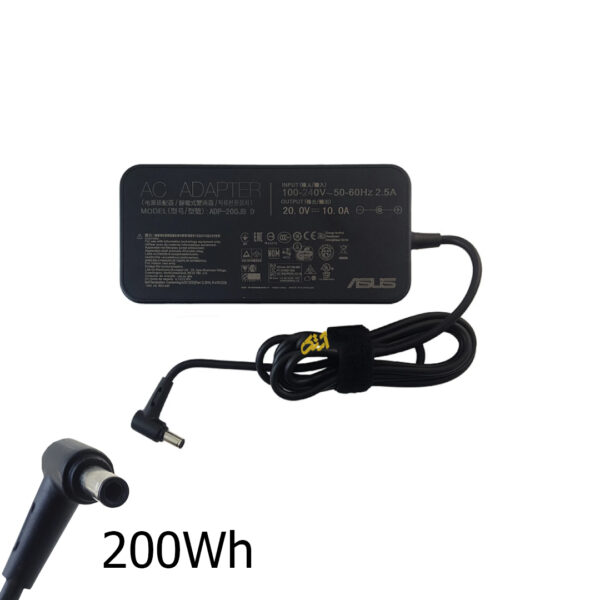 آداپتور شارژر اورجینال لپ تاپ ایسوس شش ماه گارانتی 20 ولت 10 آمپر سوزن دار adaptor laptop ASUS