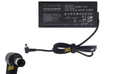 آداپتور شارژر اورجینال لپ تاپ ایسوس شش ماه گارانتی 20 ولت 12 آمپر سوزن دار
