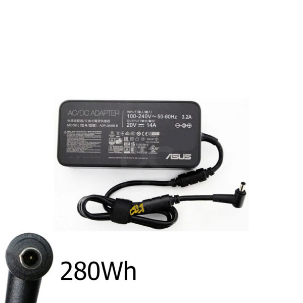 آداپتور شارژر اورجینال لپ تاپ ایسوس شش ماه گارانتی 20 ولت 14 آمپر سوزن دار adaptor laptop ASUS