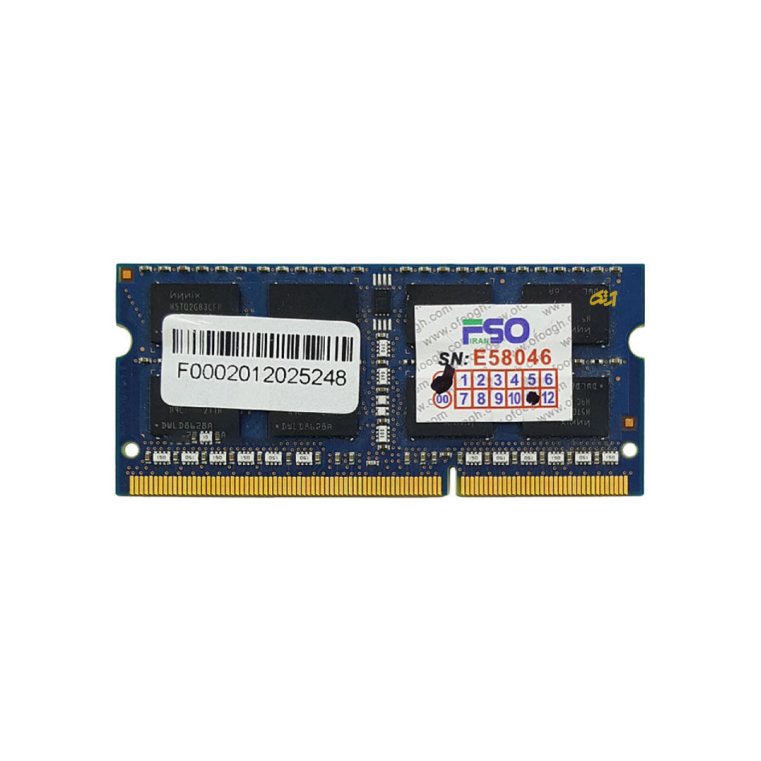رم اورجینال لپ تاپ HYNIX 4GB DDR3 1333mhz PC3-10600S 0 رم اورجینال لپ تاپ HYNIX 4GB DDR3 1333mhz PC3-10600S