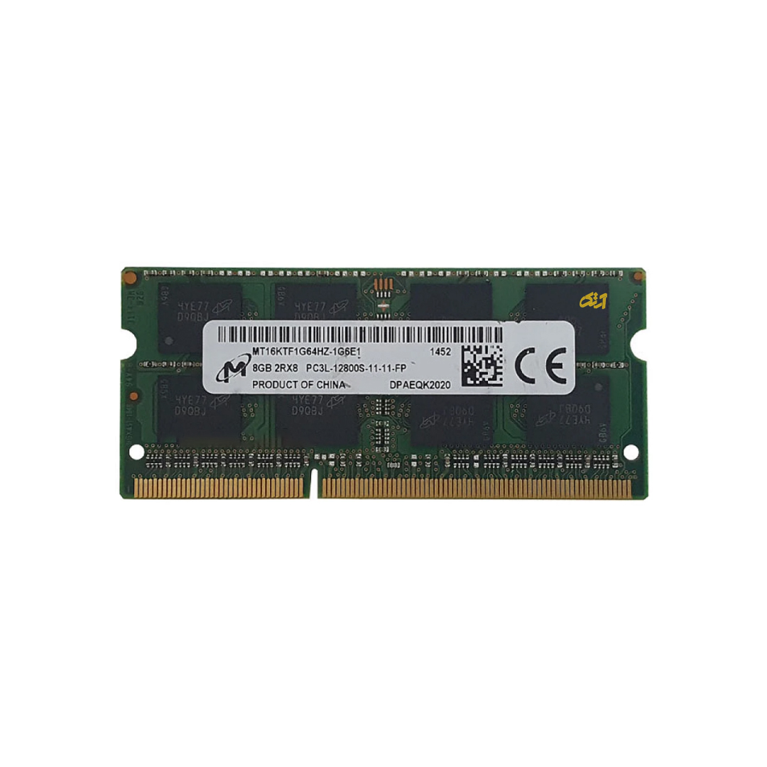 رم اورجینال لپ تاپ Micron 8GB PC3L-12800S 1600MHz DDR3 رم اورجینال لپ تاپ Micron 8GB PC3L-12800S 1600MHz DDR3