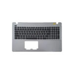 قاب دور کیبرد لپ تاپ ایسوس همراه با کیبرد و تاچ اینتر کوچک مشکی مدل ASUS X550