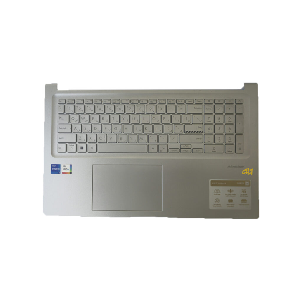قاب دور کیبورد + کیبورد + تاچ پد اورجینال لپ تاپ ایسوس مدل FRAME C+ KEYBOARD +touchpad ASUS Vivobook K1703
