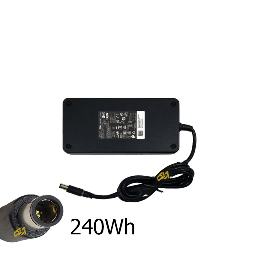 آداپتور شارژر اورجینال لپ تاپ دل شش ماه گارانتی 19.5Vولت 12.3 آمپر adaptor laptop DELL