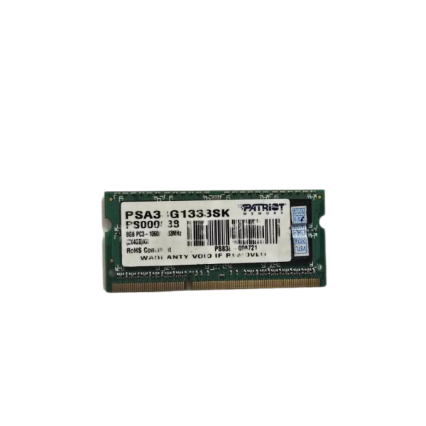 رم لپ تاپ PATRIOT 8GB 10600 1333MHz PC3 DDR3