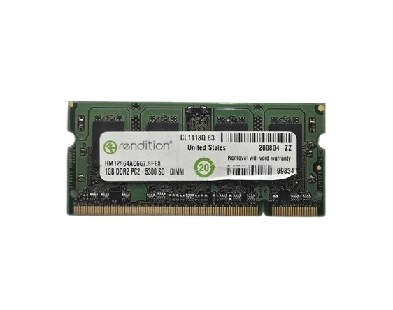 رم لپ تاپ RENDITION 1GB PC2-5300 DDR2