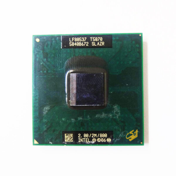 سی پی یو لپ تاپ Intel® SLAZR - 2.00Ghz 800Mhz 2MB PPGA478 Core 2 Duo T5870