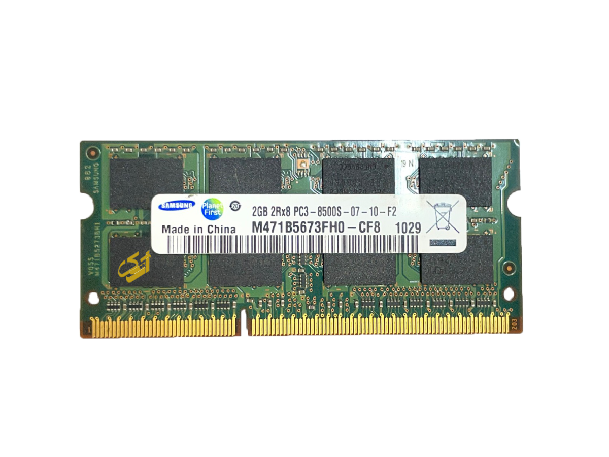 رم لپ تاپ SAMSUNG 2GB PC3-8500 DDR3 رم لپ تاپ SAMSUNG 2GB PC3-8500 DDR3