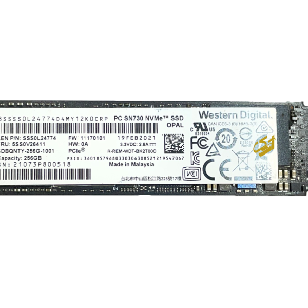 هارد لپ تاپ SSD 256GB WESTERN DIGITAL