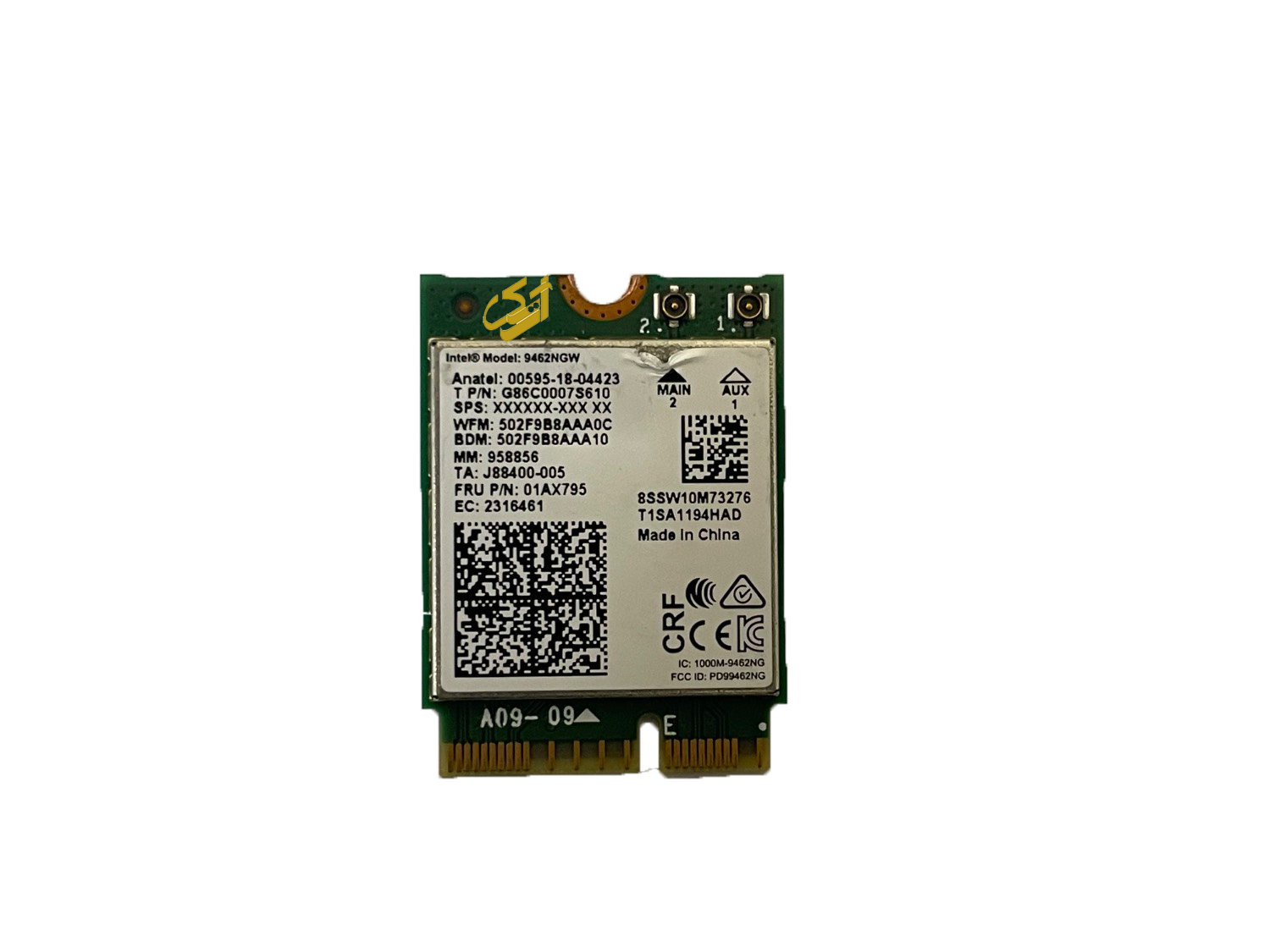 چیپ وای فای Intel® Wireless-9462NGW چیپ وای فای Intel® Wireless-9462NGW