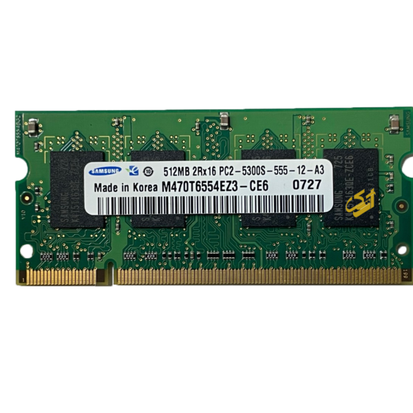 رم لپ تاپ SAMSUNG 512MB PC2-5300S DDR2