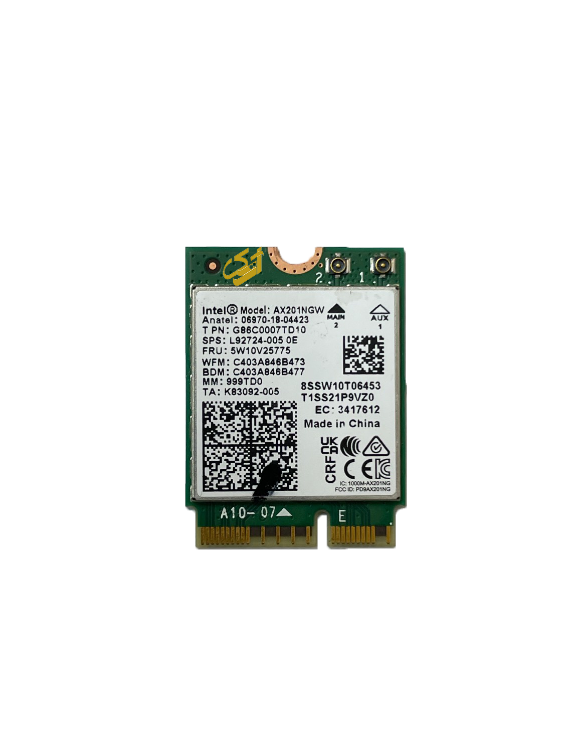 برد وای فای مدل Intel® Wireless-AX201NGW برد وای فای مدل Intel® Wireless-AX201NGW