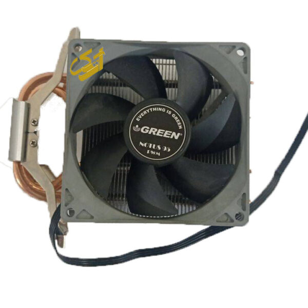 فن خنک کننده پردازنده cpu Aircooling cooler green مدل Notus 95 pwm