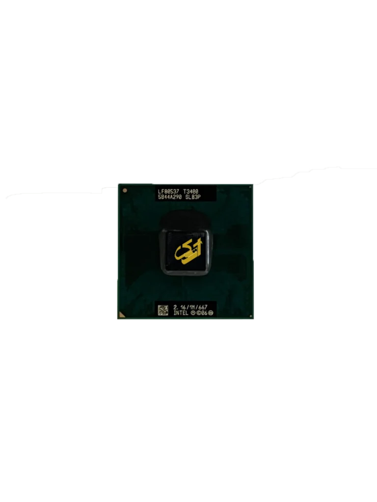سی پی یو لپ تاپ مدل SLB3P Intel Pentium T3400 Dual-Core 2.16GHz 667MHz FSB 1MB L2 Cache CPU