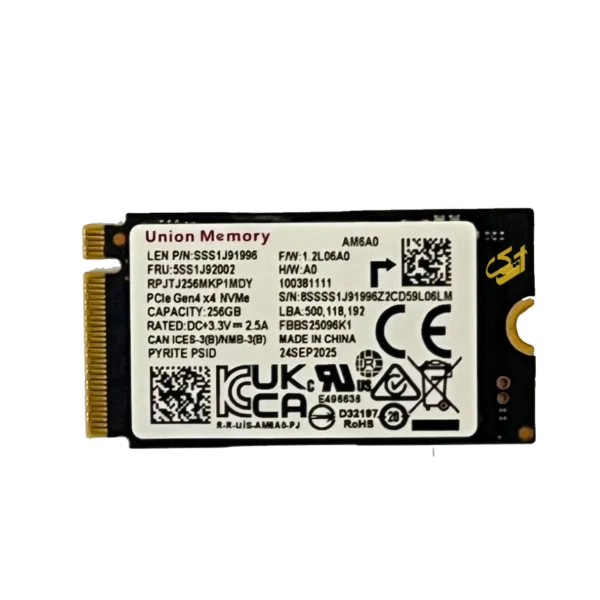 حافظه SSD M2 یونیون مدل 2242 Union ظرفیت 256 گیگابایت