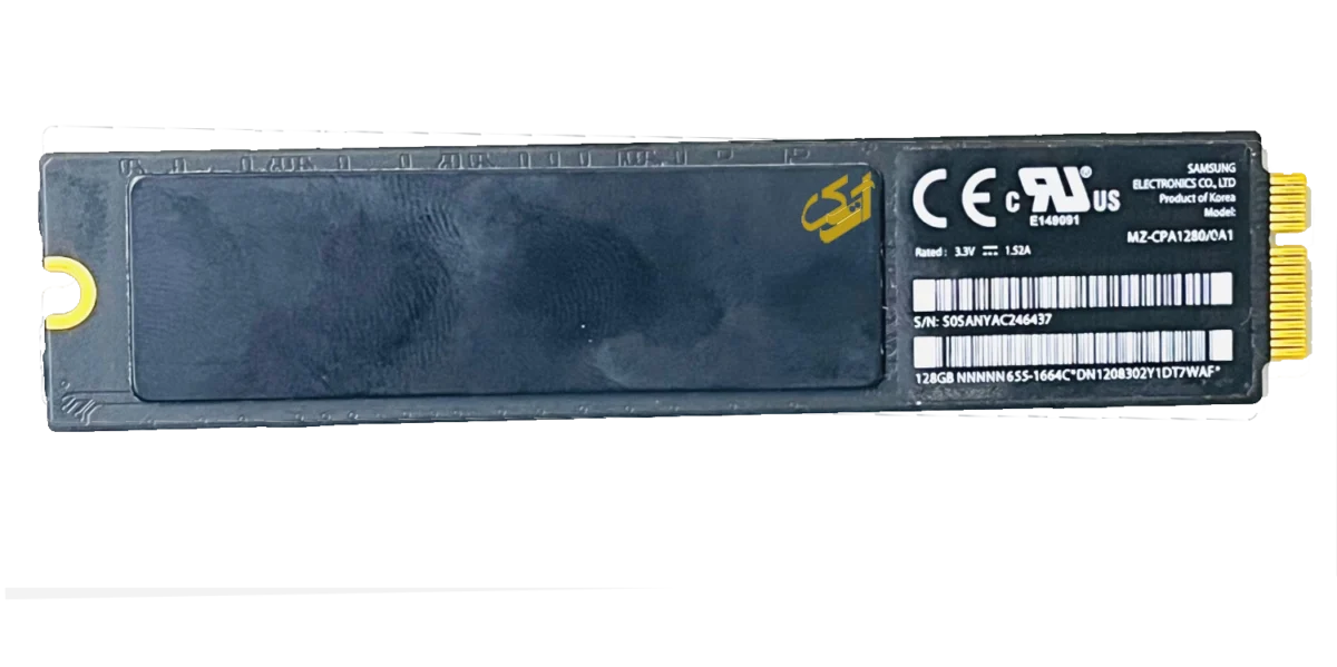 هارد SSD مک بوک ایر ۱۲۸ گیگابایت مدل MAC BOOK AIR A1369 MZ-CPA1280/0A1 - Image 2